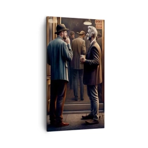 Lærredstryk - Billede på lærred - Et godt øjeblik på dagen - 45x80 cm