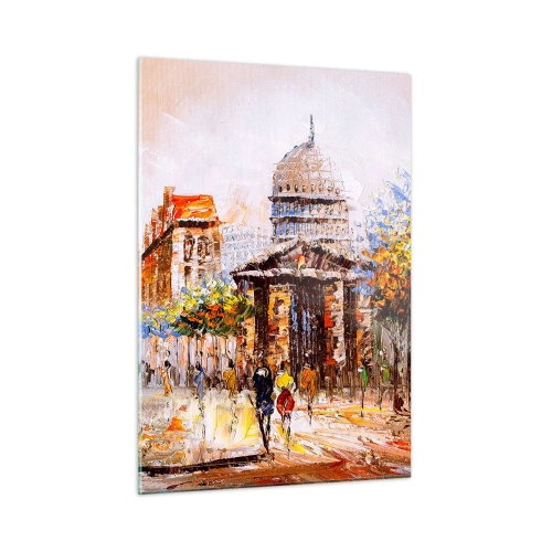 Billede på glas - En parisisk spadseretur - 50x70 cm
