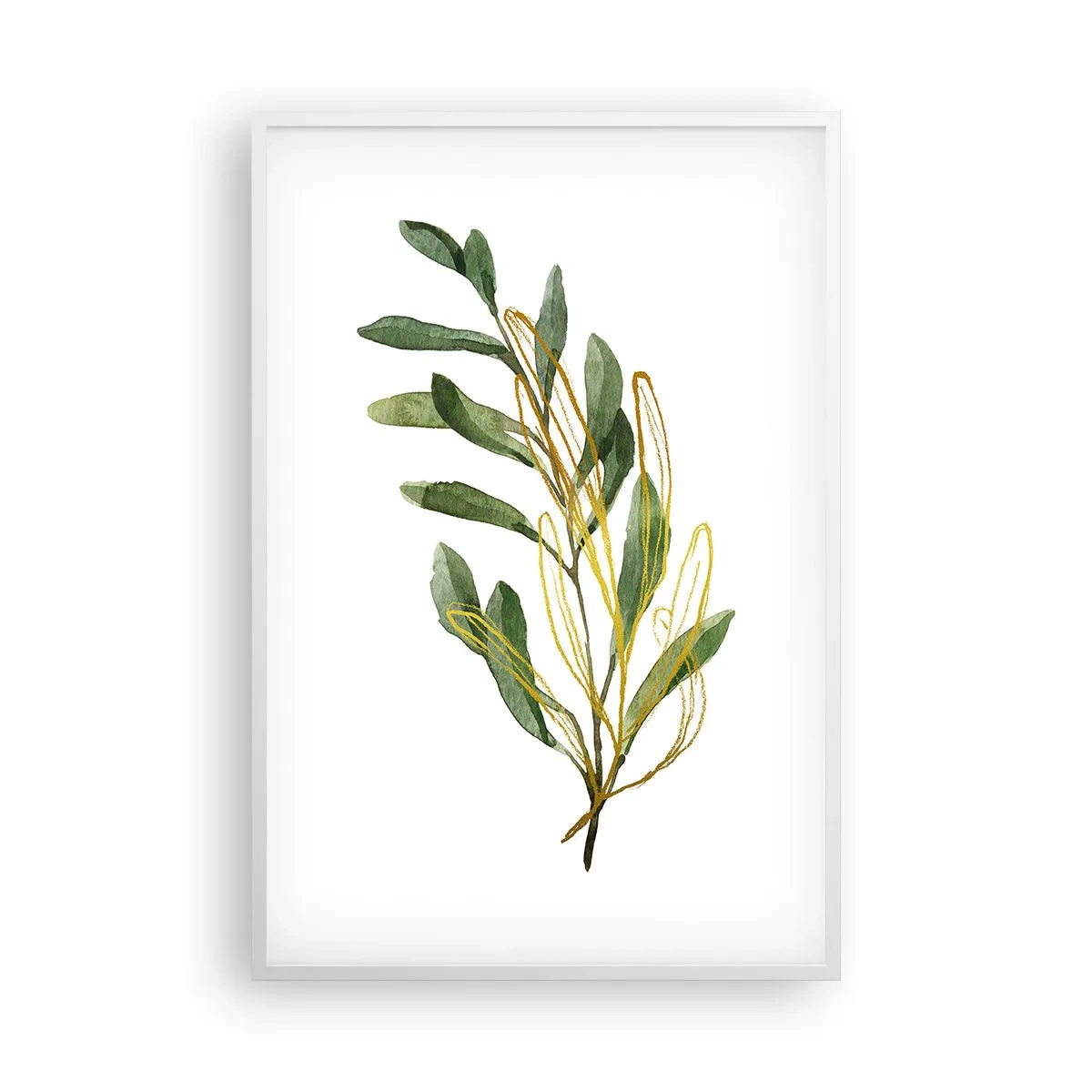 Plakat i hvid ramme - Alt, hvad der er godt - 61x91 cm