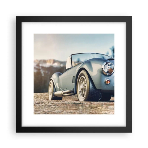 Plakat i sort ramme - Fordi stil betyder noget - 30x30 cm