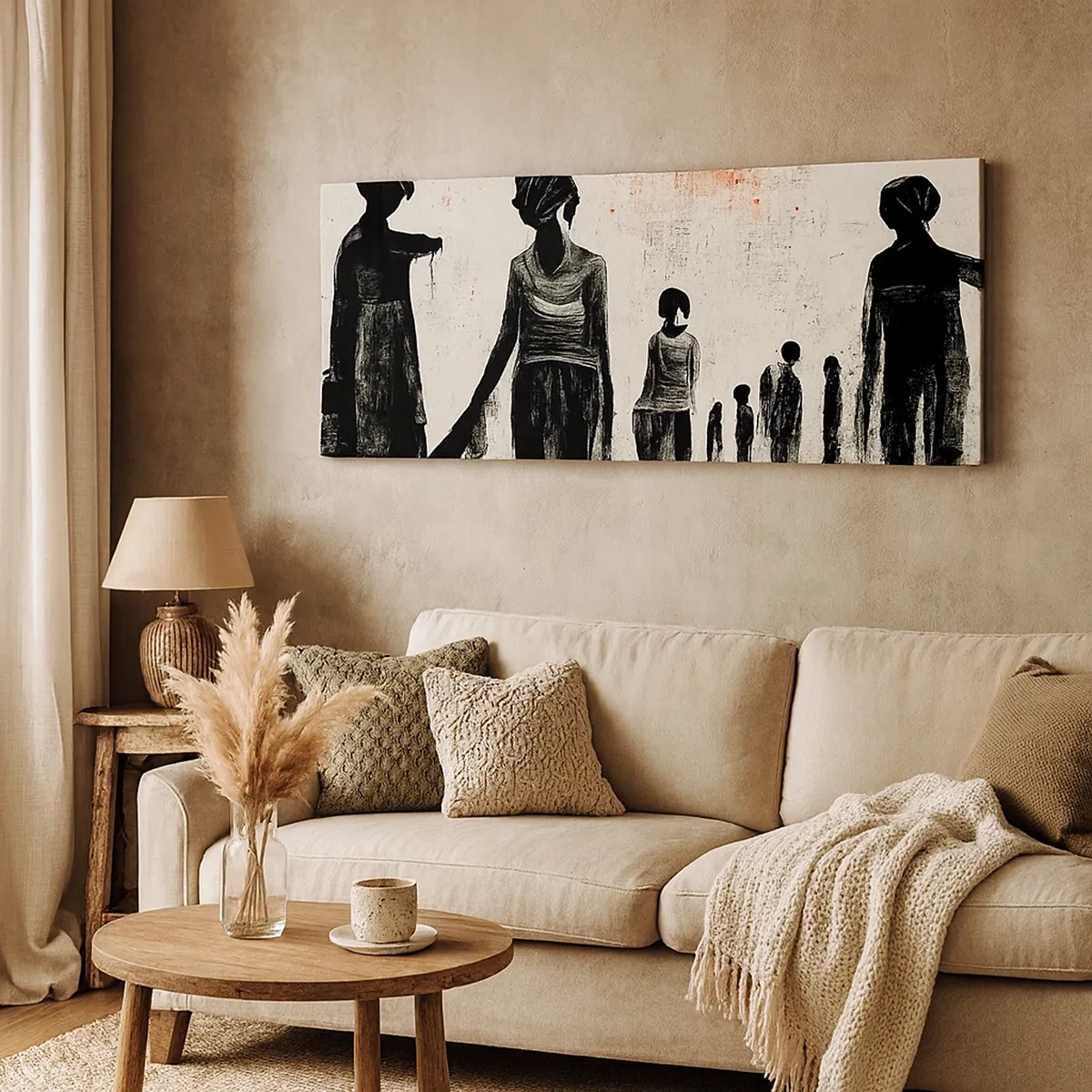 Lærredstryk - Billede på lærred - Mod ensomhed - 30x30 cm