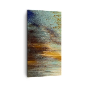 Lærredstryk - Billede på lærred - En utilsigtet farverig komposition - 45x80 cm