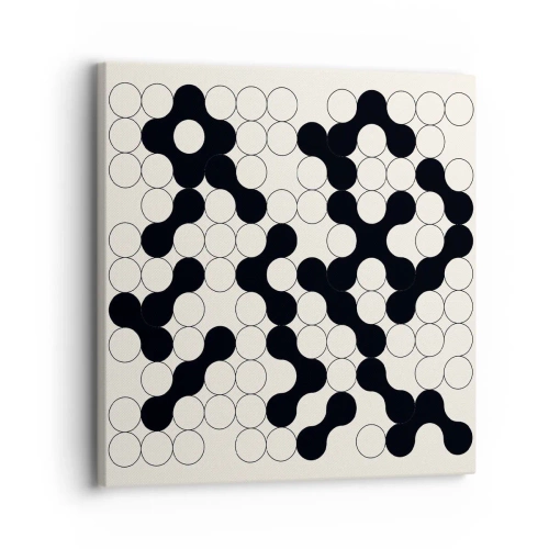 Lærredstryk - Billede på lærred - Kinesisk spil - variation - 30x30 cm