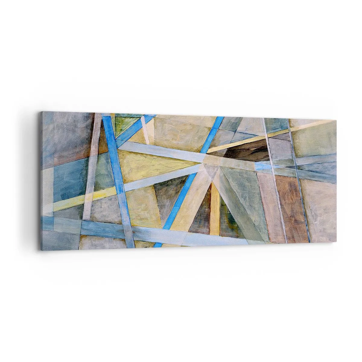 Lærredstryk - Billede på lærred - Lige eller skråt? - 120x50 cm