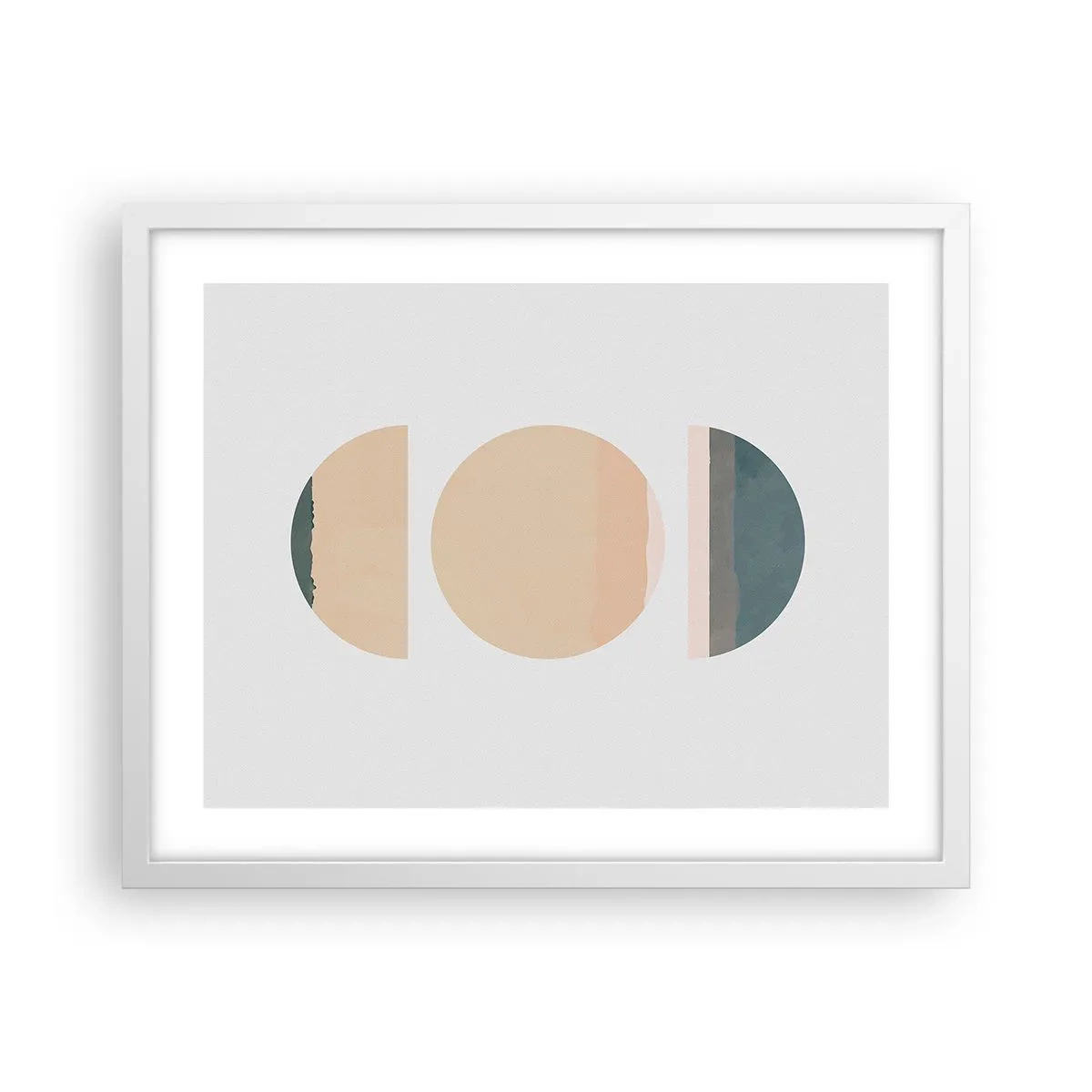 Plakat i hvid ramme - Hjul for hjul - 50x40 cm