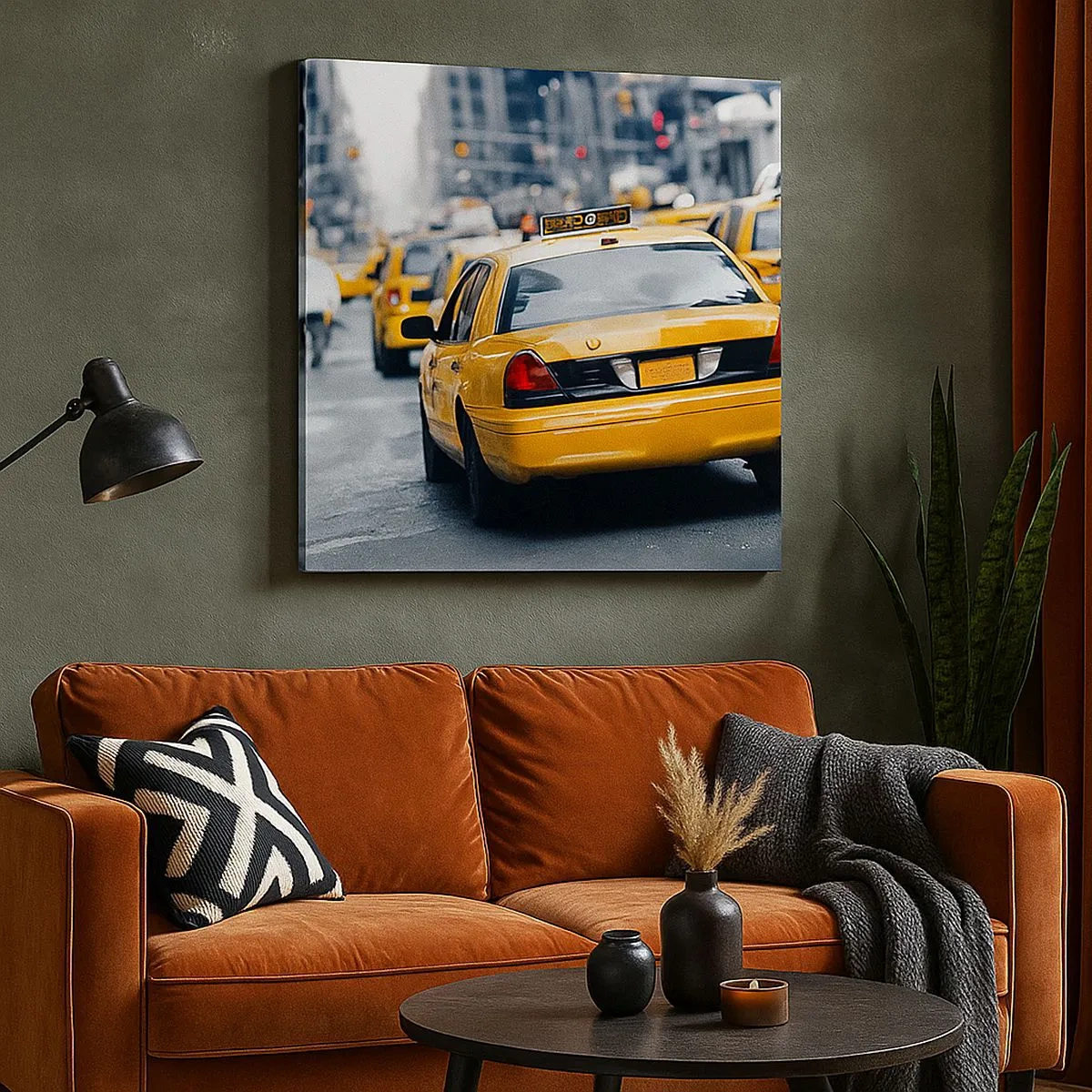 Lærredstryk - Billede på lærred - Kun i denne by - 30x30 cm