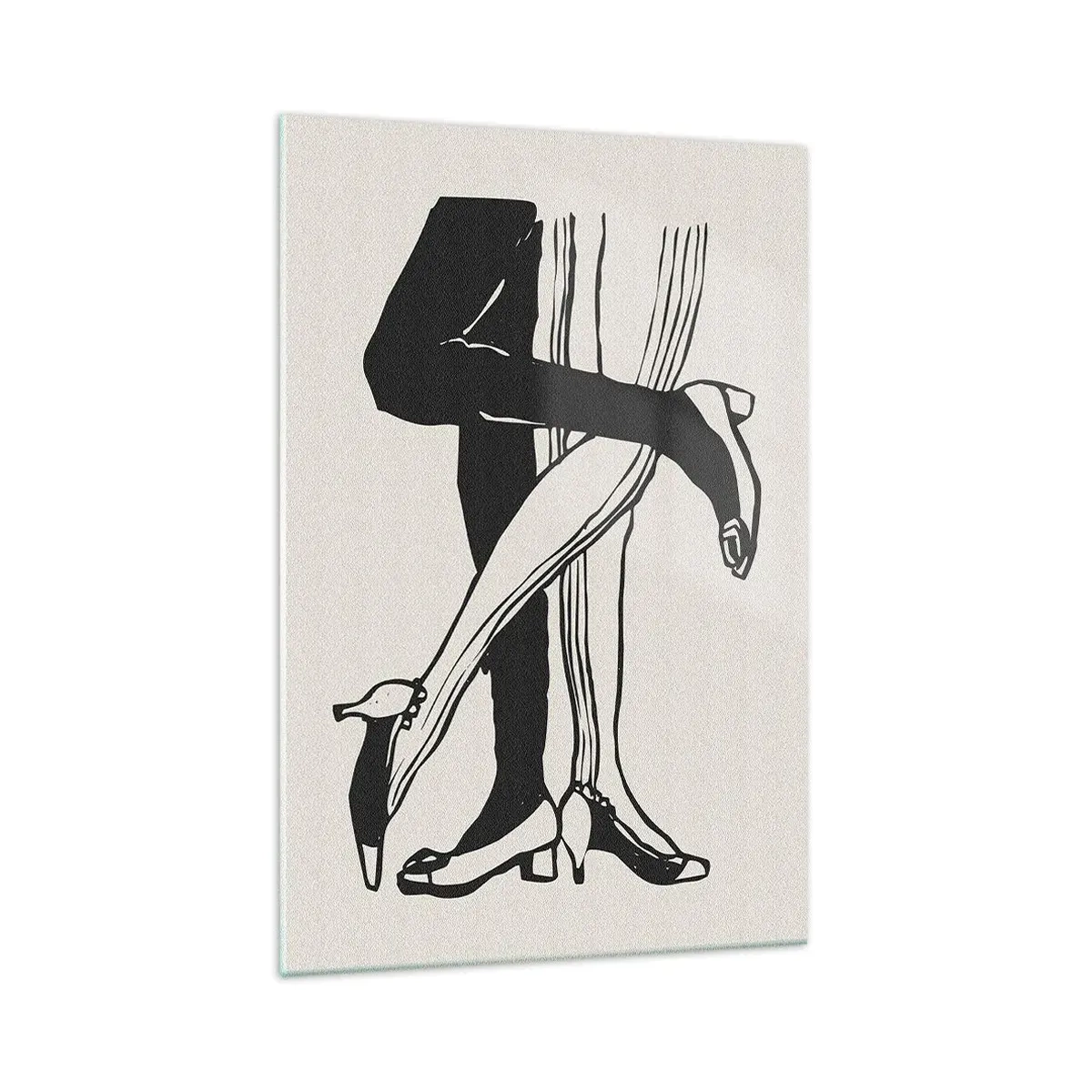 Billede på glas - En feminin egenskab - 70x100 cm