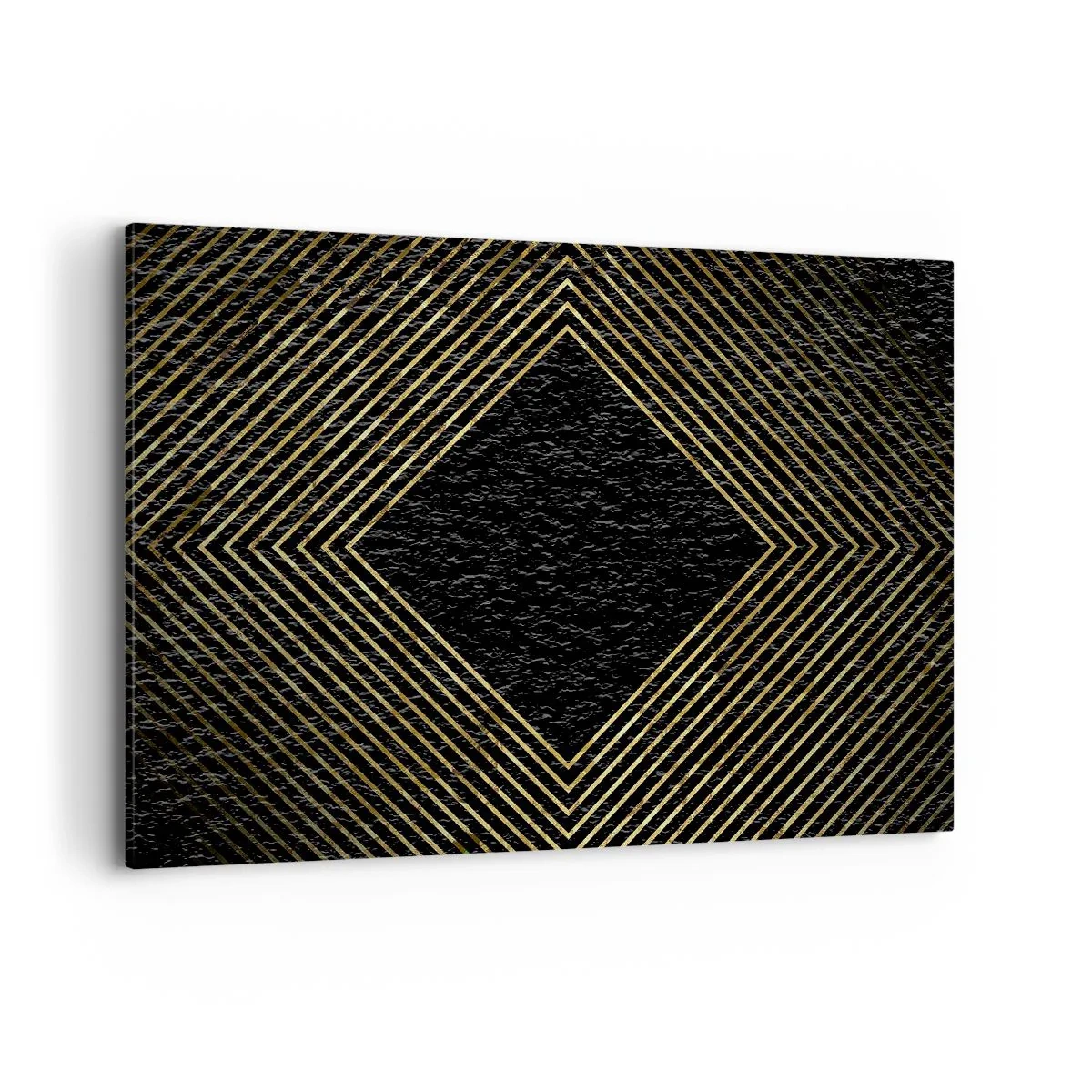 Lærredstryk - Billede på lærred - Geometri i glamour-stil - 100x70 cm