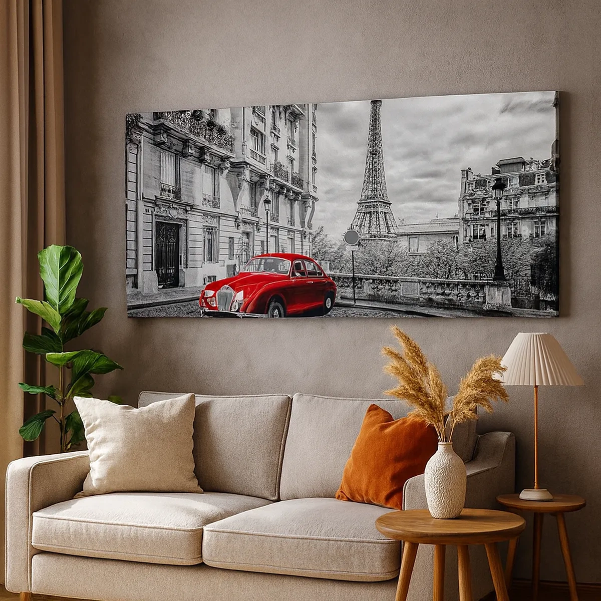 Lærredstryk - Billede på lærred - Rovdyr i byen - 30x30 cm