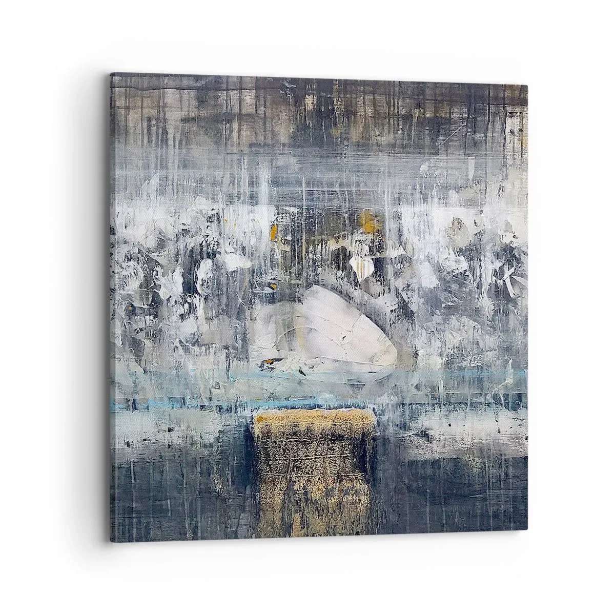 Lærredstryk - Billede på lærred - Som på is, som på fortovet - 70x70 cm