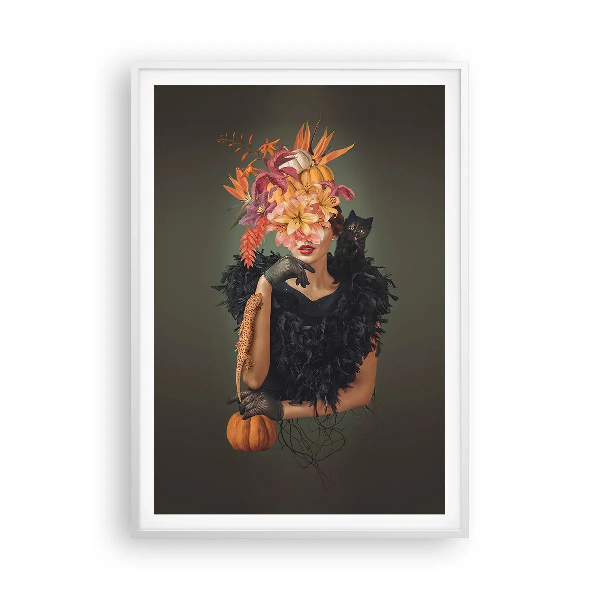 Plakat i hvid ramme - Heksens fortryllelse - 70x100 cm