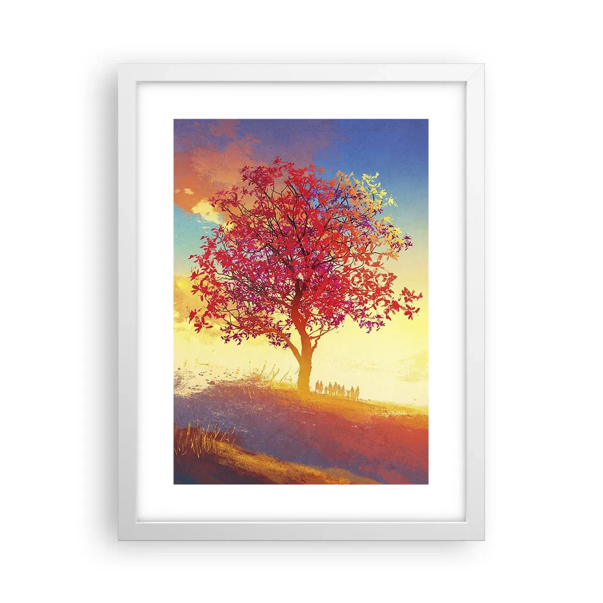 Plakat i hvid ramme - Pilgrim på bestemmelsesstedet - 30x40 cm