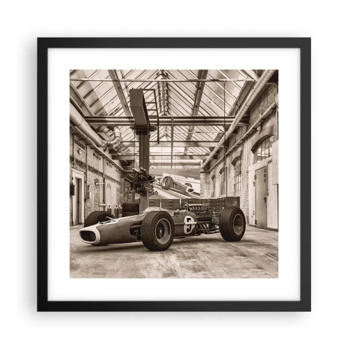 Plakat i sort ramme - Vinderens hvile - 40x40 cm