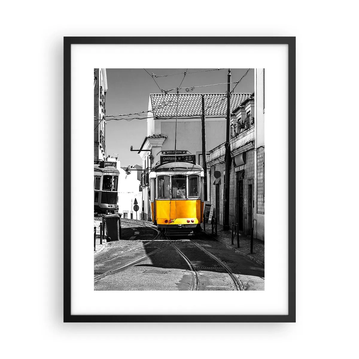 Plakat i sort ramme - Lissabons ånd - 40x50 cm