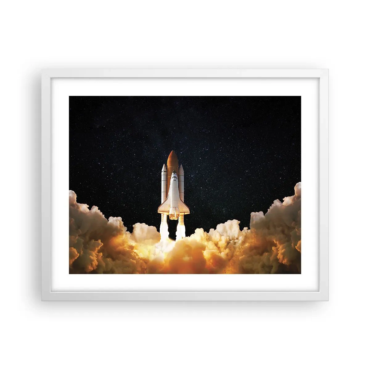 Plakat i hvid ramme - Ad astra! - 50x40 cm