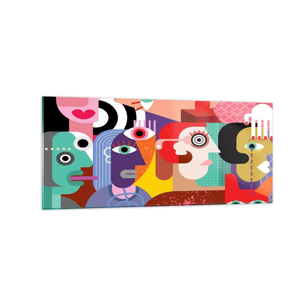 Billede på glas - Vi fra hr. Picasso - 120x50 cm