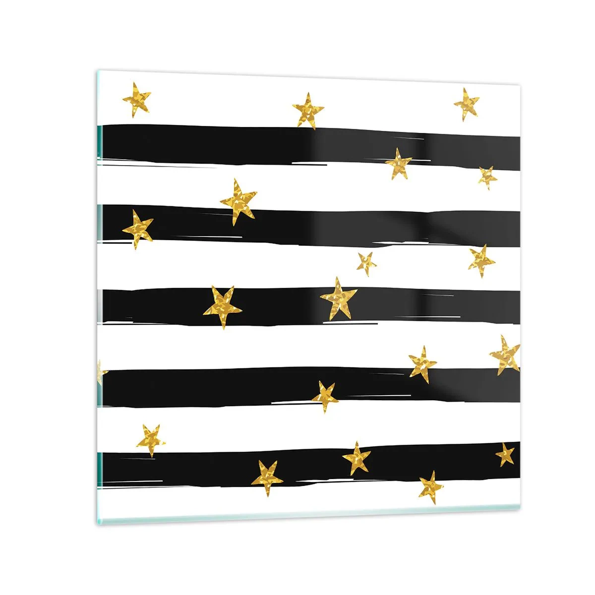 Billede på glas - Vi blev alle født under en heldig stjerne - 70x70 cm