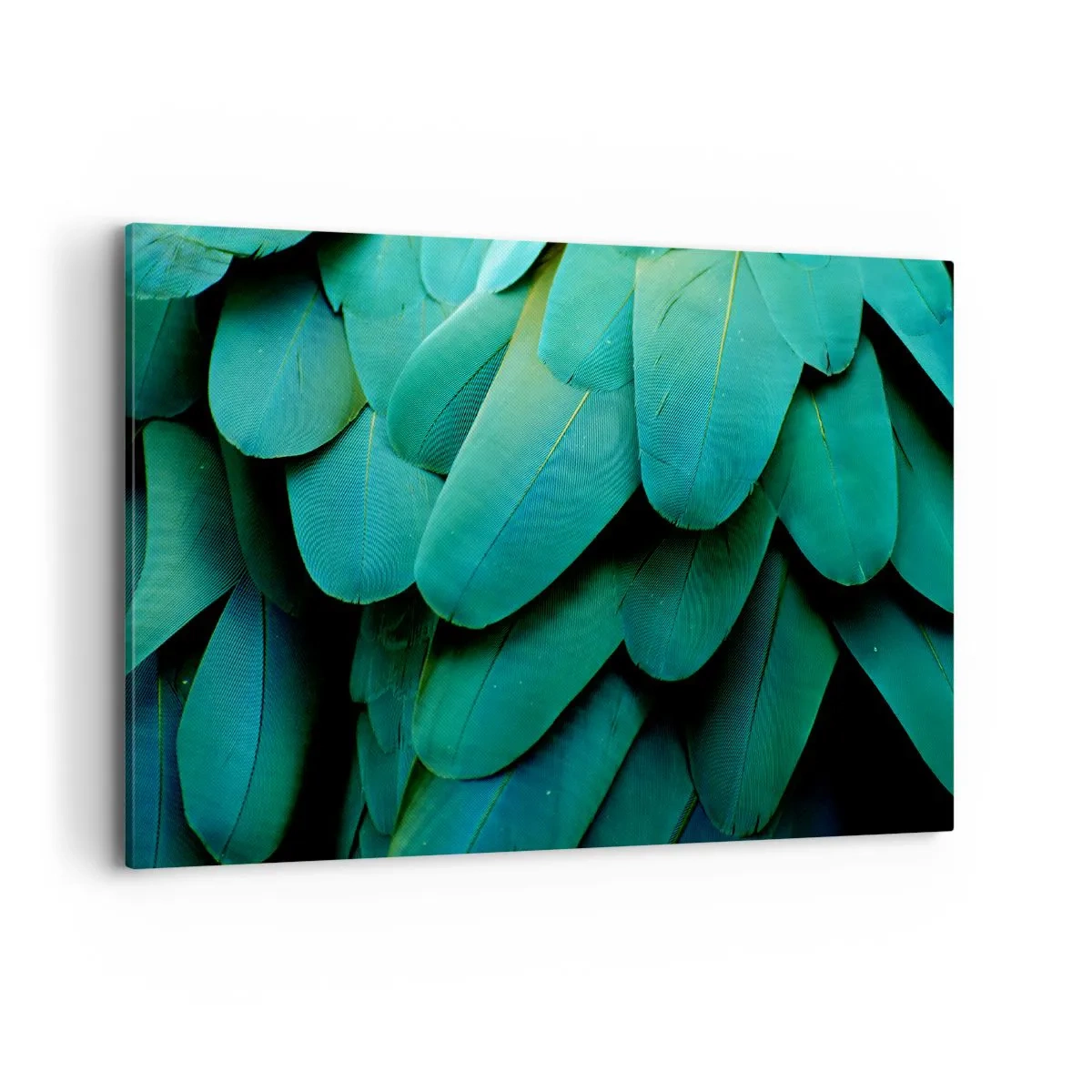 Lærredstryk - Billede på lærred - Papegøjenaturens præcision - 100x70 cm