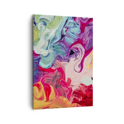 Lærredstryk - Billede på lærred - Farvernes fødsel - 50x70 cm