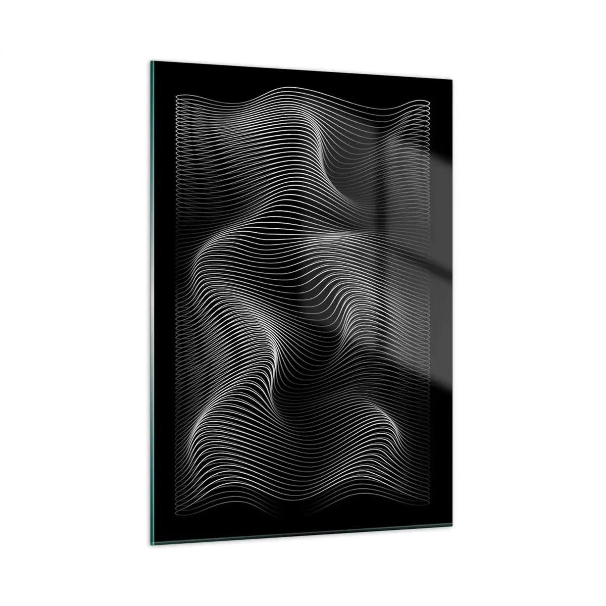 Billede på glas - Lysets dans i rummet - 50x70 cm