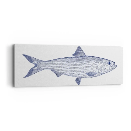 Lærredstryk - Billede på lærred - Hilsner fra de nordlige have - 90x30 cm