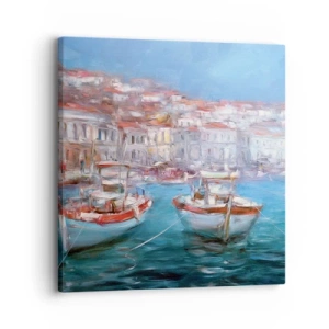 Lærredstryk - Billede på lærred - Italiensk bugt - 30x30 cm