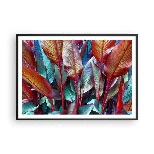 Plakat i sort ramme - Farverigt krat - 100x70 cm