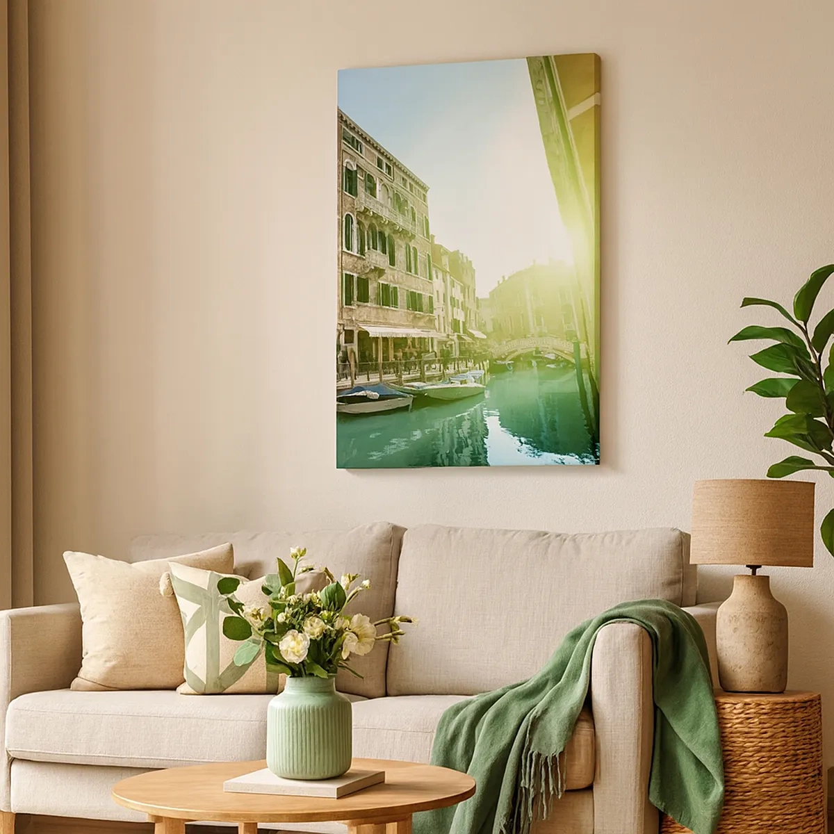 Lærredstryk - Billede på lærred - Venedig - Amore Mio - 50x70 cm