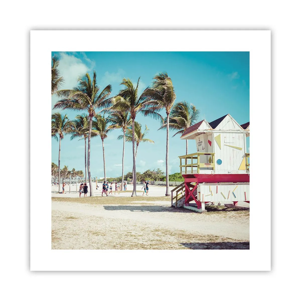 Plakat - En smuk dag foran dig - 40x40 cm