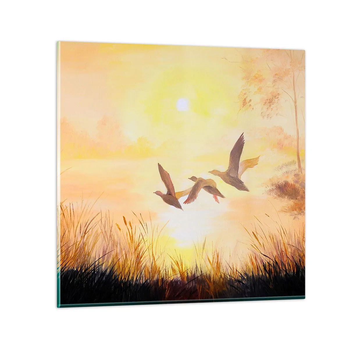 Billede på glas - Starten på en lang rejse - 40x40 cm