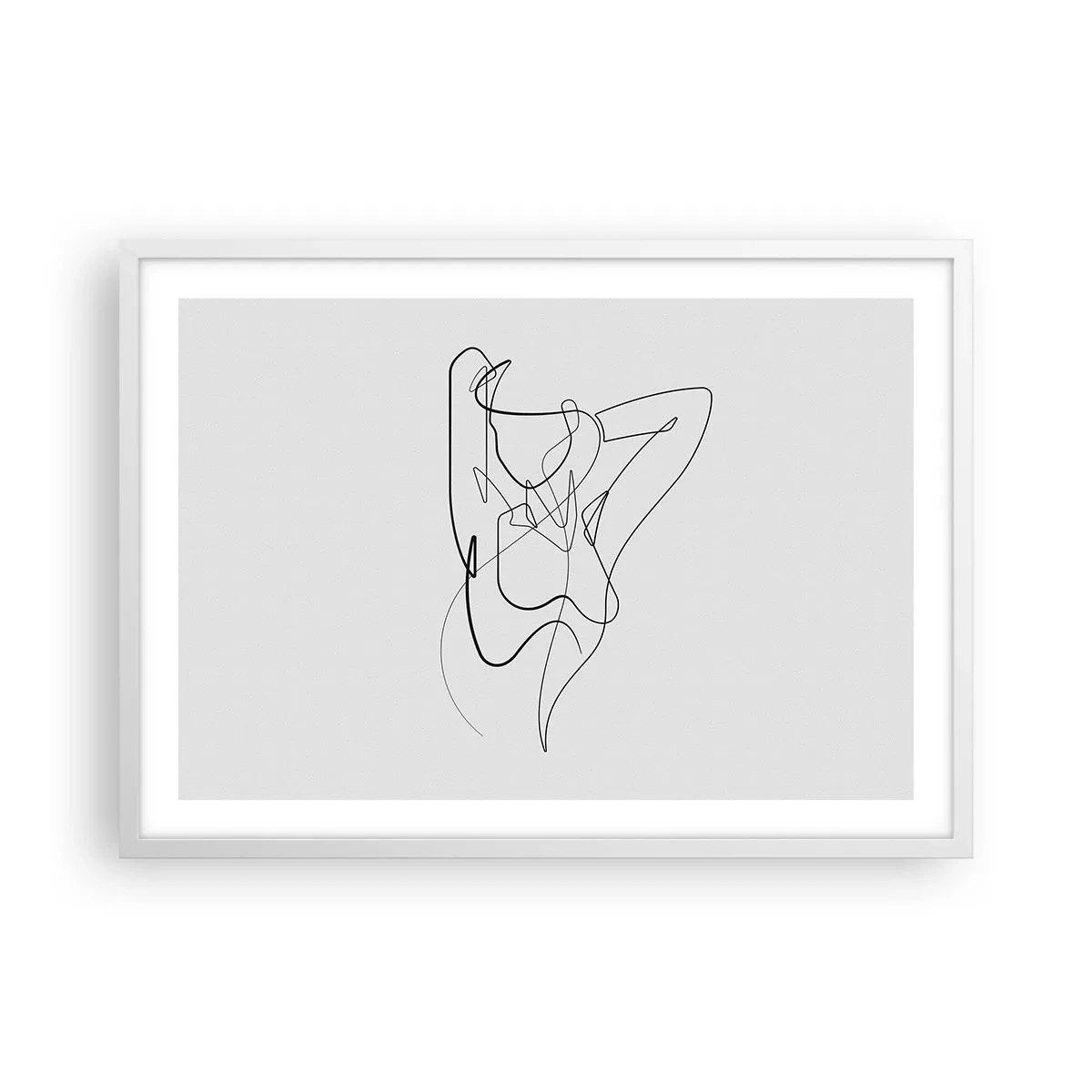 Plakat i hvid ramme - Virkelig, hvad er du for en person... - 70x50 cm