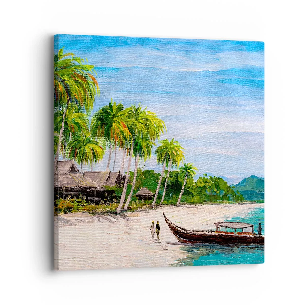 Lærredstryk - Billede på lærred - En eksotisk drøm - 30x30 cm