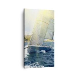 Lærredstryk - Billede på lærred - Tid til at forlade byen - 45x80 cm