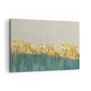 Lærredstryk - Billede på lærred - Den gyldne grænse - 120x80 cm