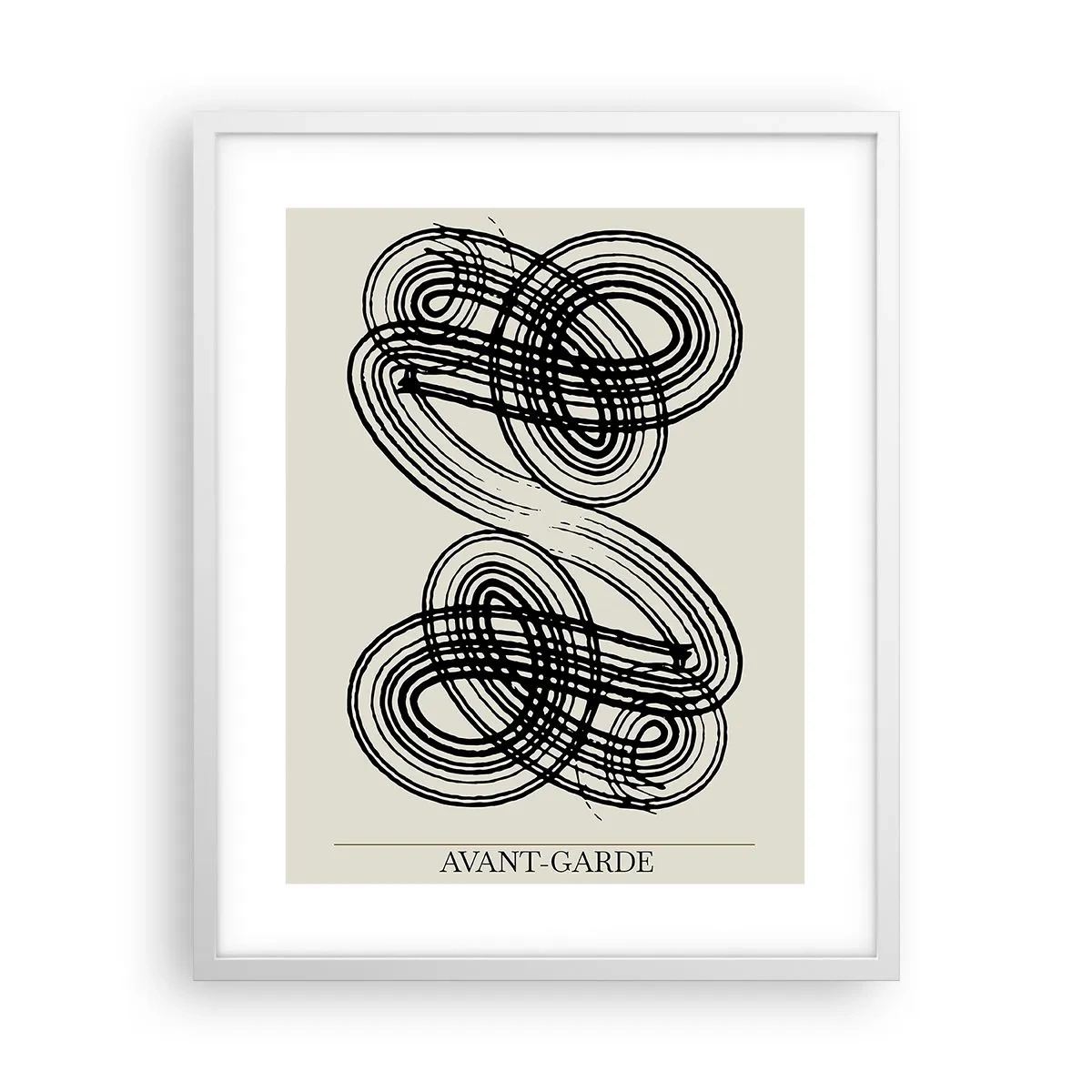 Plakat i hvid ramme - Det kom ud spontant - 40x50 cm