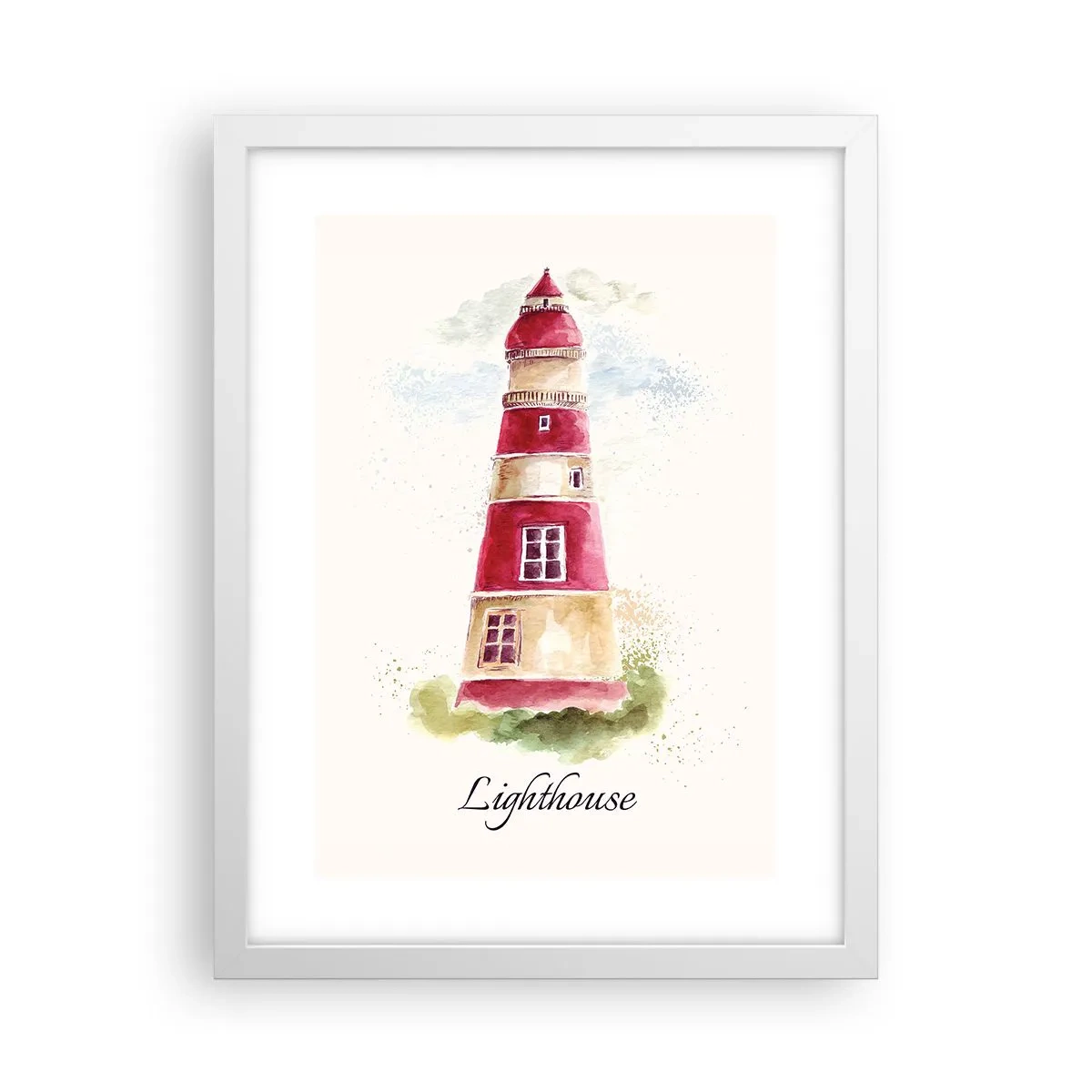 Plakat i hvid ramme - Altid vejret omkring - 30x40 cm