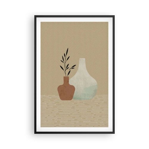 Plakat i sort ramme - Vase og dens idé - 61x91 cm