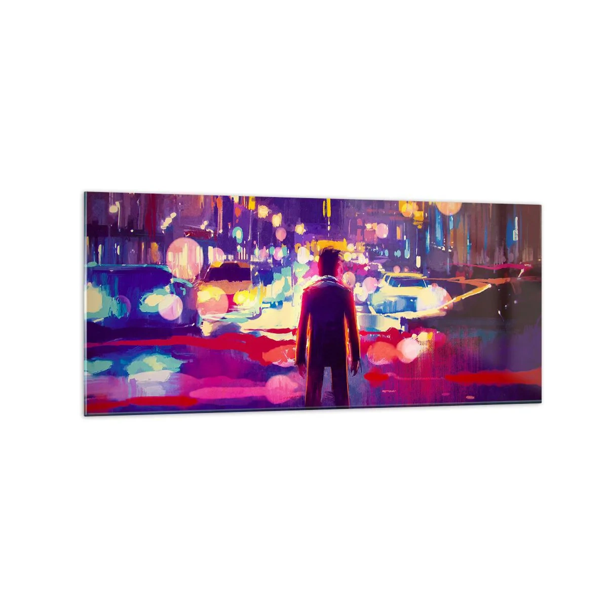 Billede på glas - Nedsænket i lys - 120x50 cm
