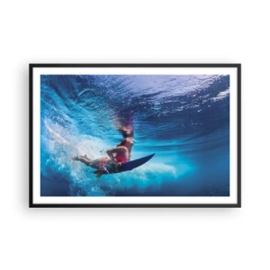 Plakat i sort ramme - Dybden af glæde - 91x61 cm