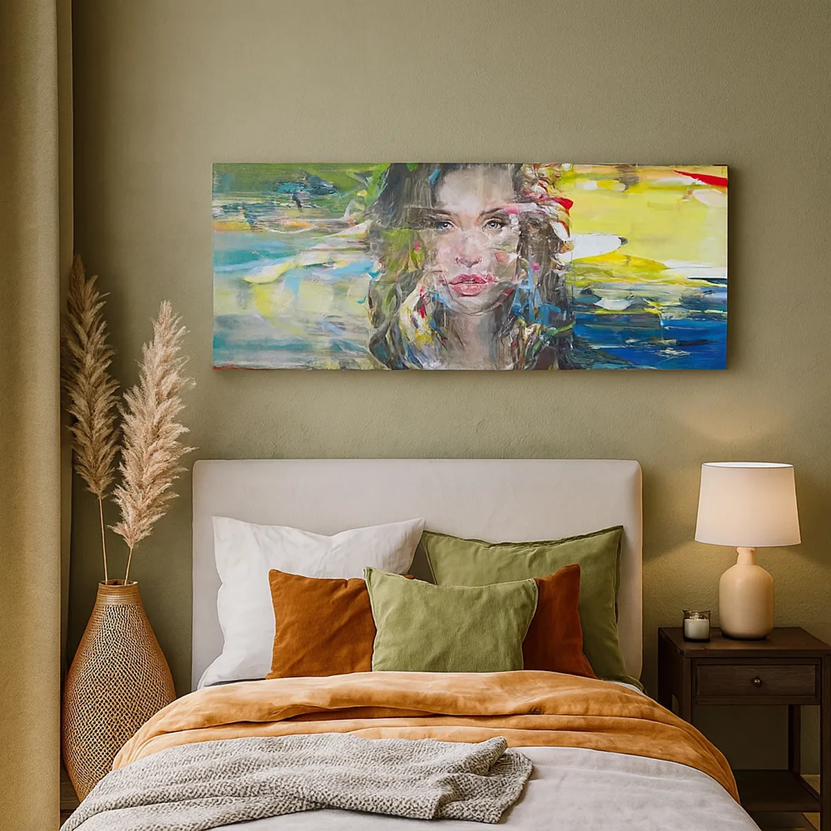 Lærredstryk - Billede på lærred - Bag lufttæppet - 30x30 cm