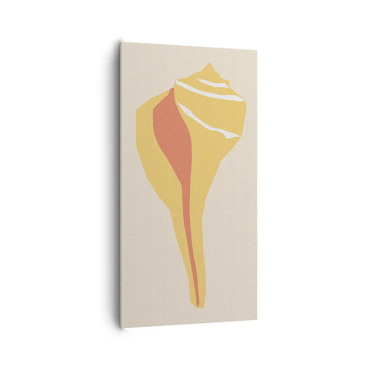 Lærredstryk - Billede på lærred - Organisk abstraktion - vækst - 65x120 cm