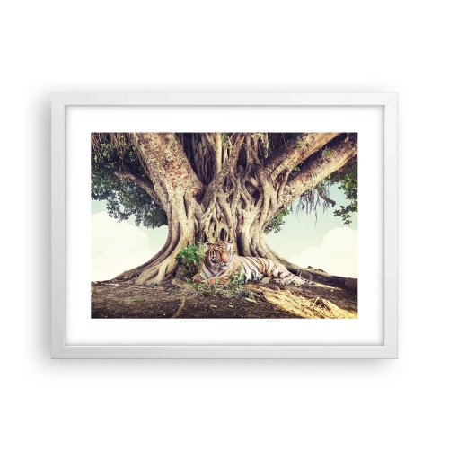 Plakat i hvid ramme - Udsigt fra Første Mosebog - 40x30 cm