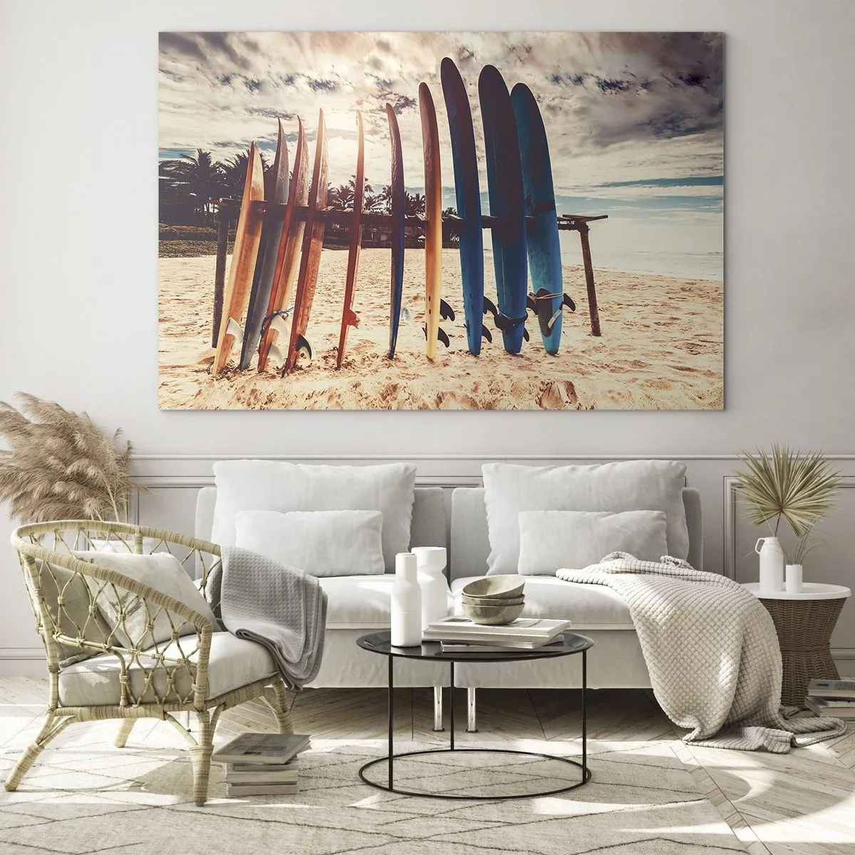 Billede på glas - Godnat, indtil i morgen - 120x80 cm