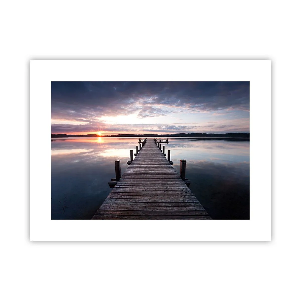 Plakat - Den tavse grænse mellem dag og nat - 40x30 cm