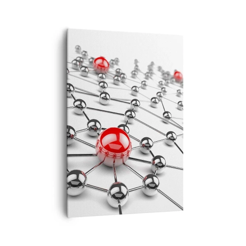 Lærredstryk - Billede på lærred - Sølvnet - 70x100 cm