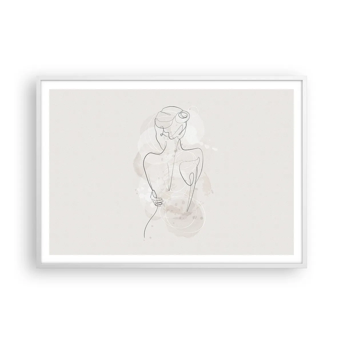 Plakat i hvid ramme - Som et følsomt instrument - 100x70 cm