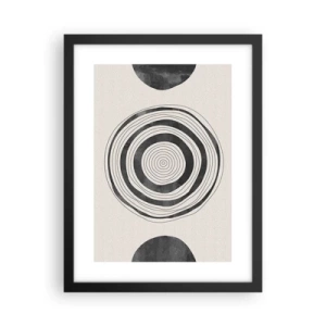 Plakat i sort ramme - Det vigtige er det, der er imellem - 30x40 cm