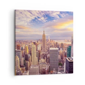 Lærredstryk - Billede på lærred - Ræk ud efter skyerne selv - 50x50 cm