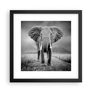 Plakat i sort ramme - Værten byder velkommen til - 30x30 cm