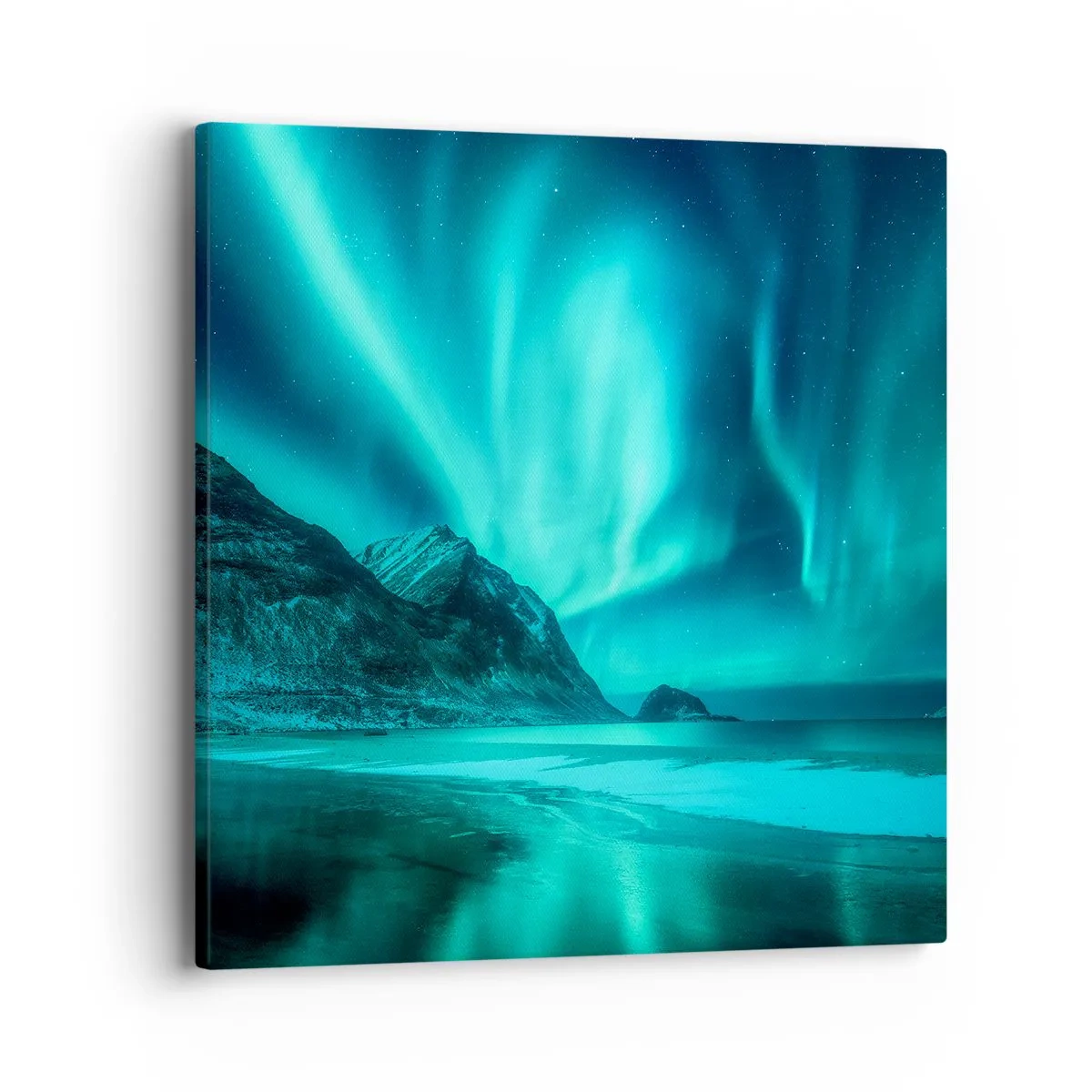 Lærredstryk - Billede på lærred - Nordens vidundere - 40x40 cm